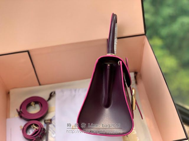 DELVAUX女包 Brillant手袋 德爾沃女手提包 Dv0020原版玫紫 比利時Delvaux單肩包  fcs1291